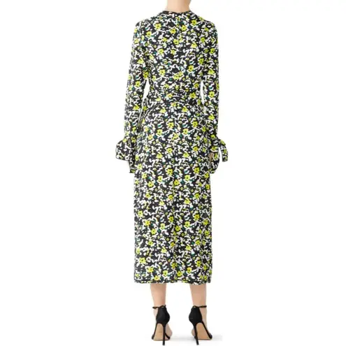 Proenza Schouler Multicolor FLORAL KNOT Crepe Dress Size 2