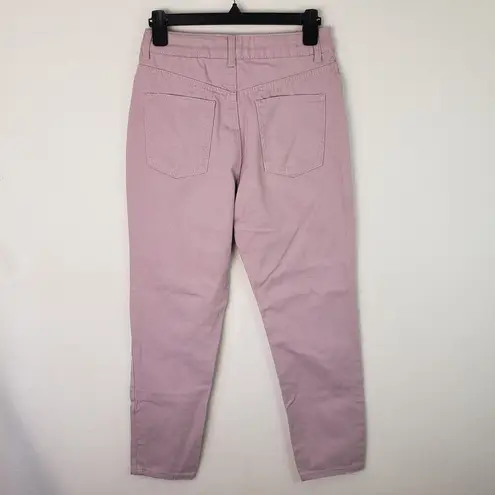 Refuge  Denim Womens 3 Juniors Lavender MOM Jeans Straight Leg Boho Barbiecore