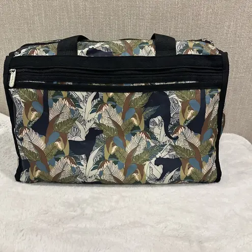 LeSportsac Boston bag jungle/safari-themed print. Weekender Crossbody Bag