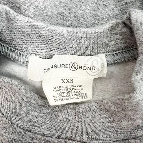 Treasure & Bond NEW Peace Sign Graphic Embroidered Crew Neck Pullover Sweater