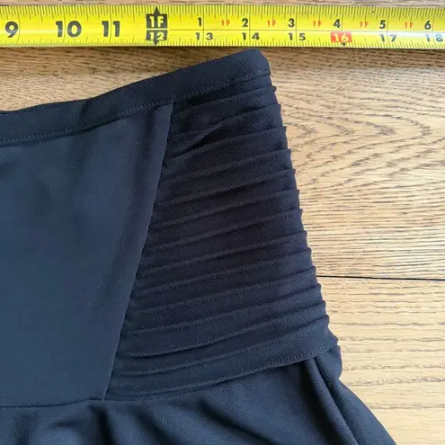 YA Los Angeles Moto Mini Skirt SZ L Black Exposed Zipper Skater Goth Punk NWT