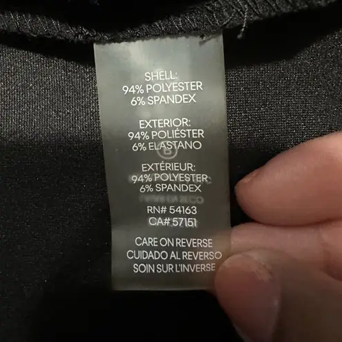 Calvin Klein  Sheath Dress Women's Plus 14 Black Sleeveless Knee Length Back Zip