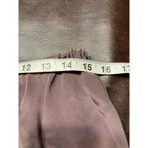 Amanda Smith  Vintage Pure‎ Silk Pant Suit Set Size 16 Zen Minimalism Mauve New