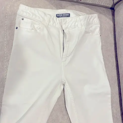 Marks & Spencer 28x27 womens skinny white jeans Size 28