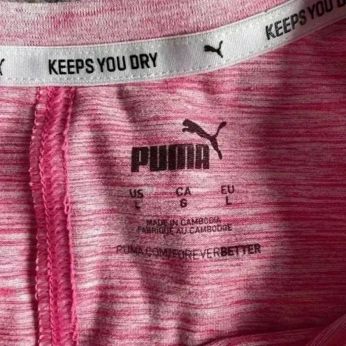 Puma  pink muscle tank‎ top size large