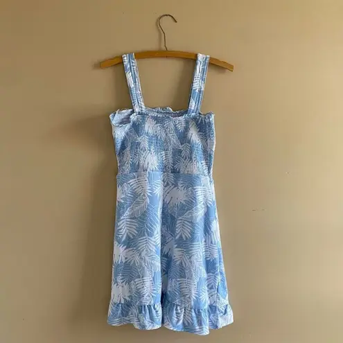 blue and white leafy summer time sundress!