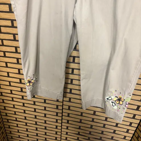 Christopher & Banks CJ Banks Tan‎ Capris Size 20W