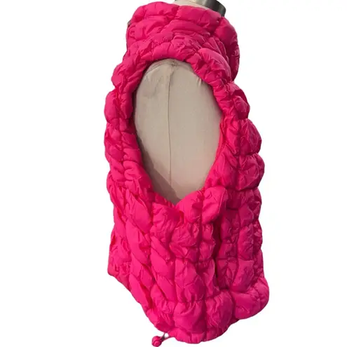 NEW IN Magenta pink Bubble Quilted Puffer Vest NEW Size LARGE