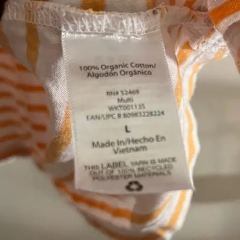 Free Assembly Women's Crop Box Tee with Short Sleeves Orange Size L