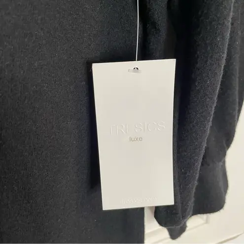 NEW Tresics Luxe Black Women's Sweater with Tie Back Size Medium dark romance