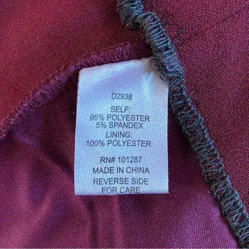 Alexia Admor Burgundy Tulip Sleeve Dress