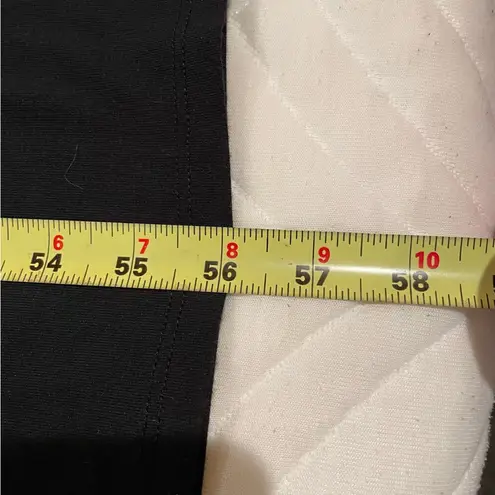 Allison Brittney Black White Lace Crochet Back V-Neck Maxi Dress Small