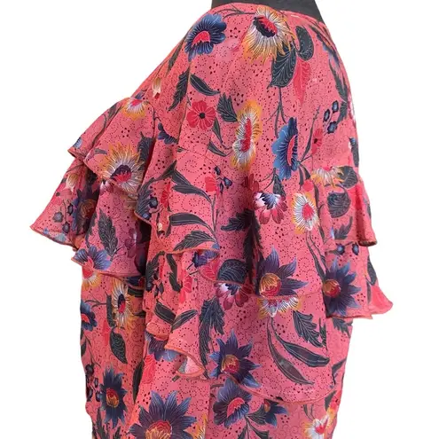 ZARA  Ruffle Floral Print Bodysuit  Small