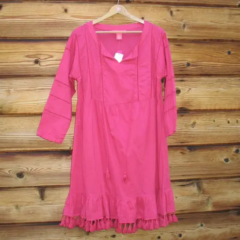 Catherine Malandrino NWT Pink Boho Peasant Dress