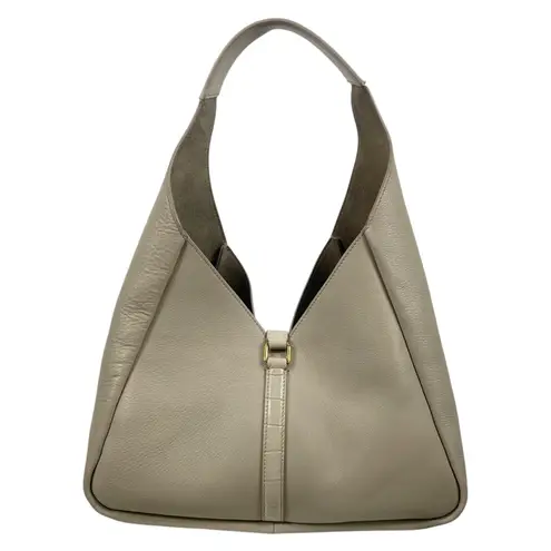 Givenchy  Mediuum G Padlock Leather Hobo Bag Natural Beige Gold