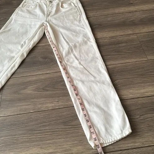 Boyish BY HER white Buttonfly denim jeans size 26 Bailey in Vertigo cut 0295