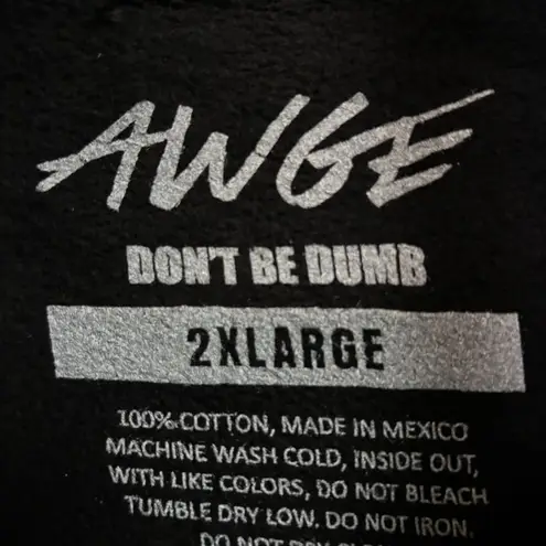 ASAP Rocky x AWGE American Sabotage Dont Be Dumb Hoodie 2XL