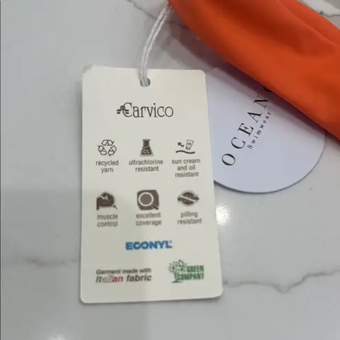 Vibrant Orange Triangle Bikini Set for Beach Days Size M