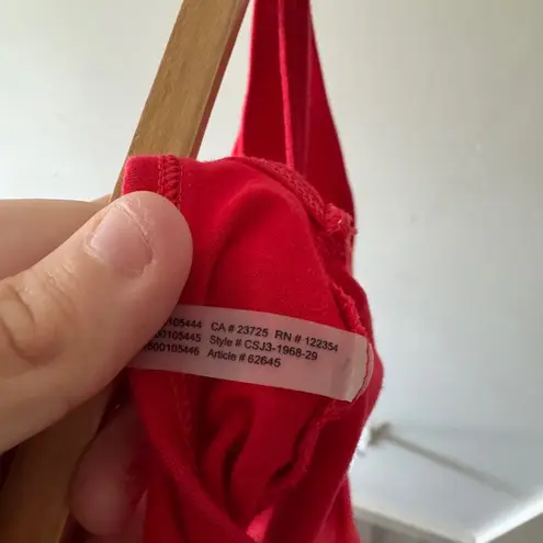 Aritzia TNA Red 90’s Cozumel Bodysuit Low Back Size XXS