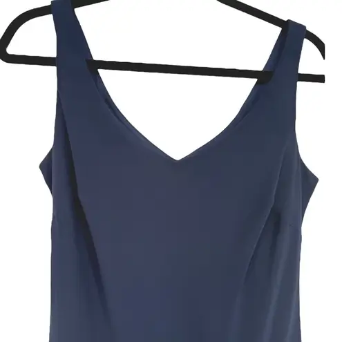 SL Fashions Sleeveless Beaded Handkerchief Hem Midi Dress Sz 12 Fairy Whimsigoth Blue