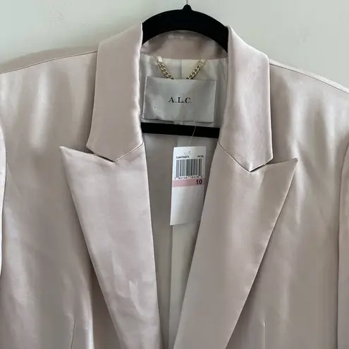 ALC Frank A.L.C Bishop II Satin Blazer In Pink Tint Size 10 New With Tag