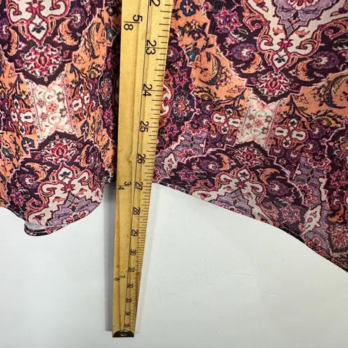 Tabitha Webb XL Boho Paisley Baroque Sleeveless Indie Sleaze Festival Retro Pink