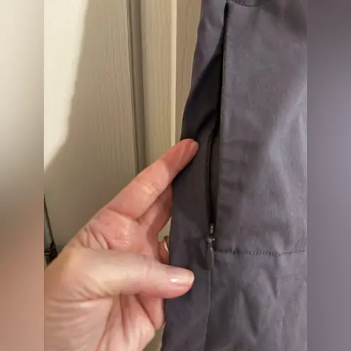 prAna Stretch Zion Halle Pant Roll Up Ankles Steel Gray Size 10