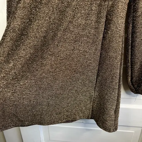 All in Favor Women's Gold Black Sparkle Mini Dress Size M Party/Cocktail