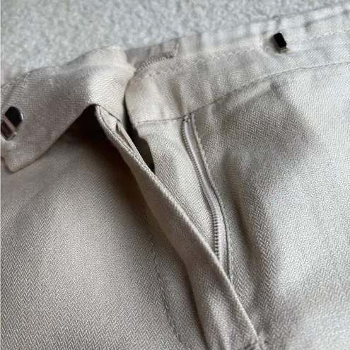 United Colors Of Benetton Cream Wide Leg Pants