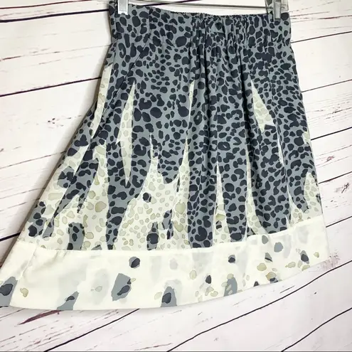 CAbi  Bella Skirt Blue Leopard Print #401 Small