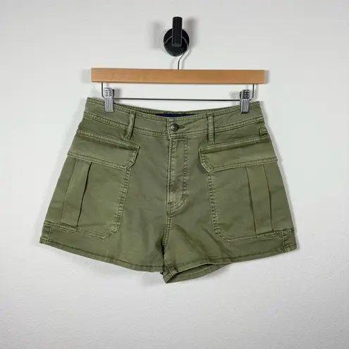 Veronica Beard NWOT Mallory High Rise Cargo Shorts in Olive Green 28