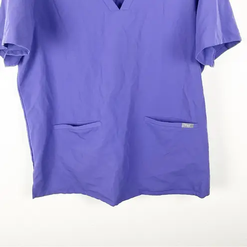 FIGS  Technical Collection Casma Purple V-Neck Pockets Top Style # FW1100, XXL