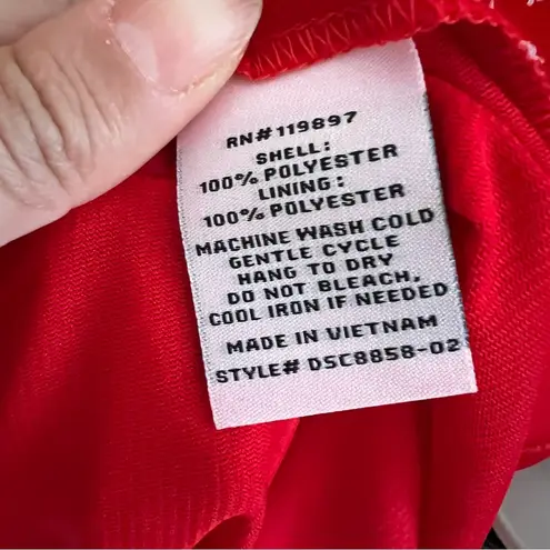 19 Cooper NWT Babydoll Mini Dress in Red Floral Small