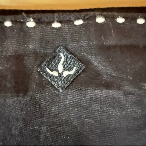 prAna Vintage Skirt Size 10 Womens Black Embroidered 100% Cotton Mini