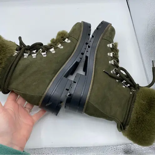 Portland Boot Company Kallie Olive Green Fur