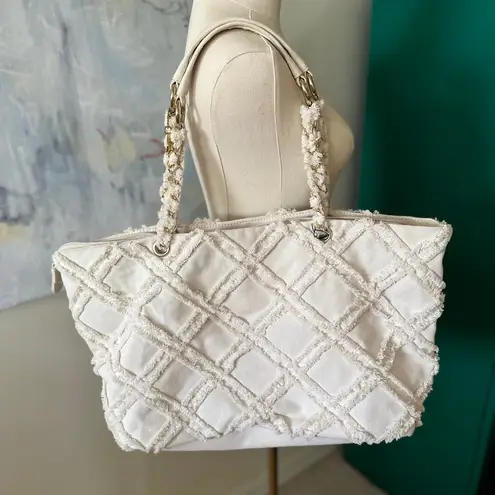 Big Buddha Big‎ Buddha White Canvas Large Shoulder Bag