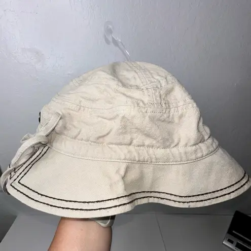 REI Bucket Hat Sun Cap Size S/M Drawstring Poseable Brim Safari Hiking Fishing Tan