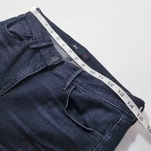 3x1 NYC Jeans Midway Eyelet Black Denim Flared Leg