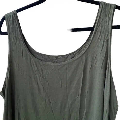 H.I.P. NWT π« 2-Piece Set, Olive Green Sheer Lace Retro Peasant Top+Tank Top, 1X
