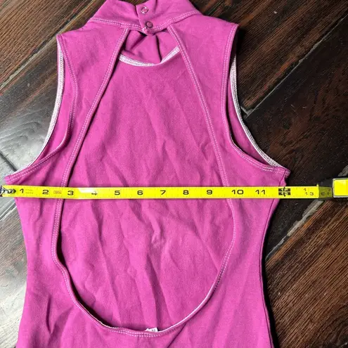 Los Angeles Apparel Mock neck bodysuit one piece casual Pilates yoga basic