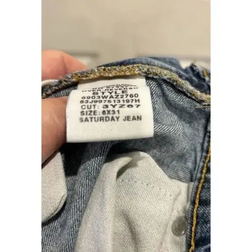 Vtg Ralph Lauren Polo Jeans Co. Saturday Jeans Sz 6x31 High Waist Jeans Flag Blue