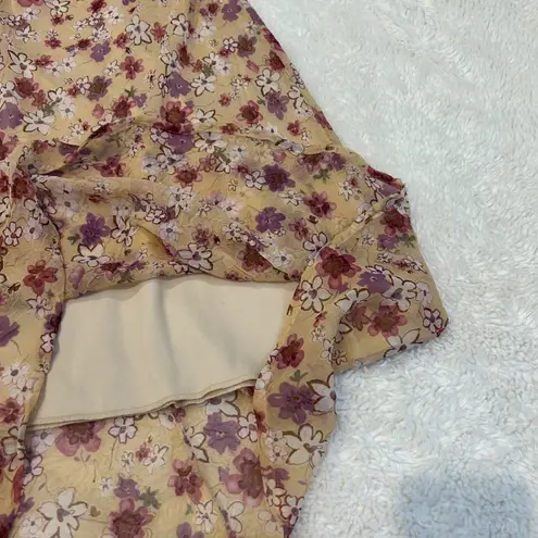 Faith Love Passion Womens Purple Floral Dress Sz 6 Y2K Whimsigoth Cottage Core