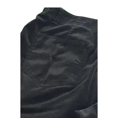 Vintage Adriana Bermani Sport Black Velour Pants Sz 14 Vintage Y2K Goth