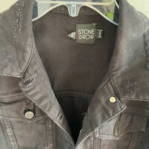 Stone Row Vol Stone Black Denim Jacket