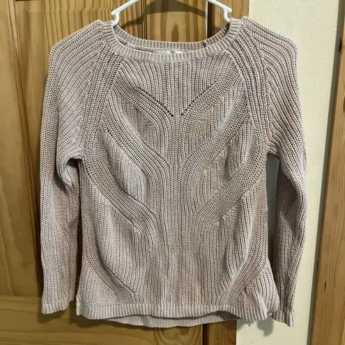 Christopher & Banks  Women’s Blush Pink Knit Sweater Size Petite Medium