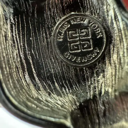 Givenchy Signed Vintage Silver Tone Brooch Pin Flawed