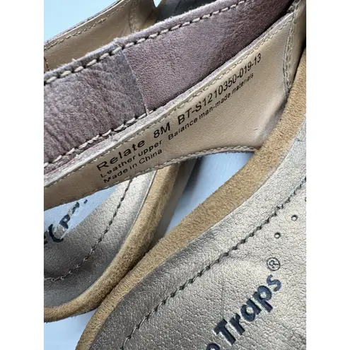 Baretraps Relate Brown Leather Strappy Cushioned Sandals Size 8