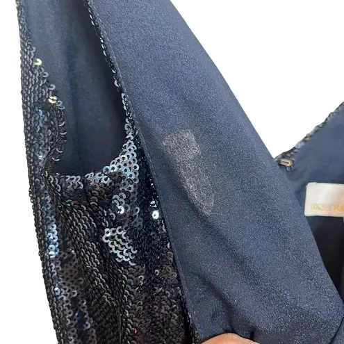 Dress the Population Sam Sequin Jumpsuit In Navy Night Sky Women’s Size XS