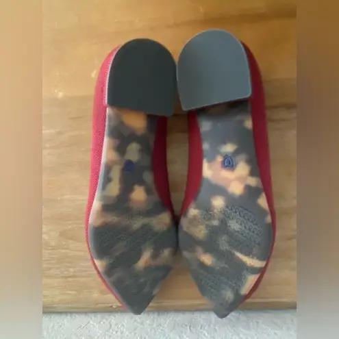 Rothy's Women The High Point Autumn RedKnit Heels Size 8 W8 Business Casual