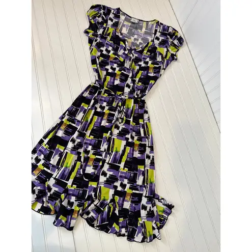 Shelby & Palmer Lily Ruffled Midi Dress & Red Ruched Mini Sheath Dress BUNDLE M